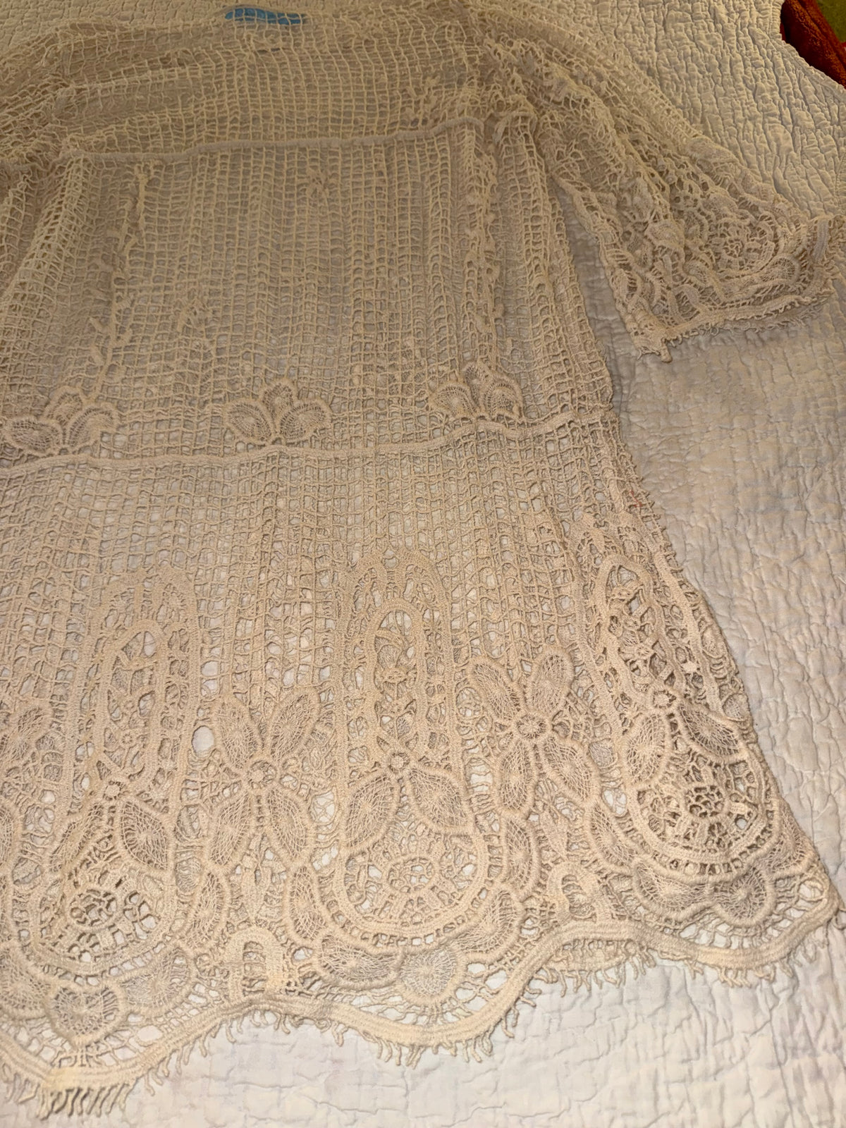 Solitaire Swim - Intricate Lace Beach Coverup