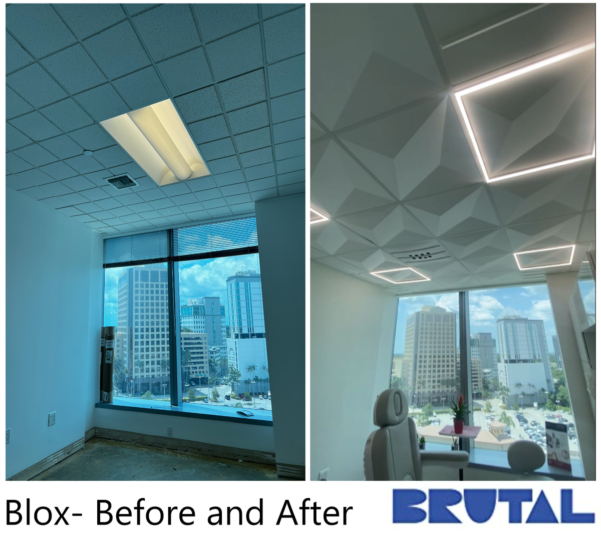 Blox - Cubic Illusion Ceiling Tile