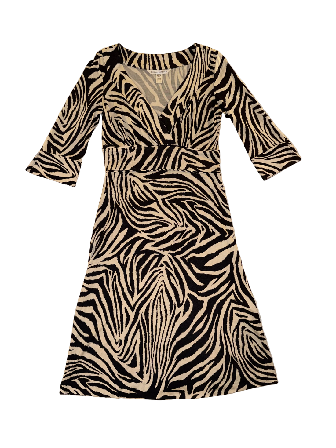 Hot Find: Diane Von Furstenberg 100% Silk Zebra Wrap Dress