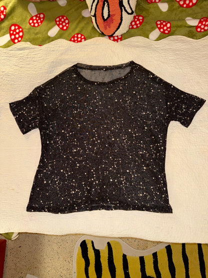 Starry Constellation Mesh Top