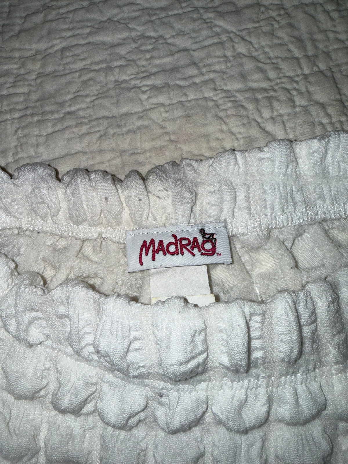 Madrag - White Puffy Short Shorts