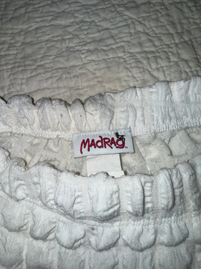 Madrag - White Puffy Short Shorts