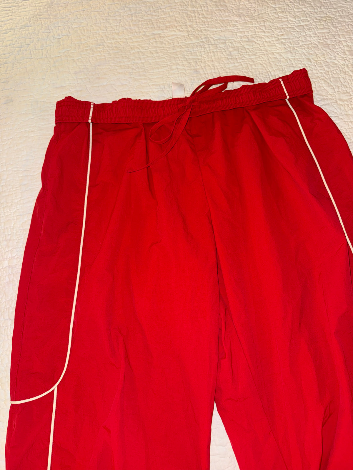 BDG - Red Piped Parachute Pant Joggers - Urban Outfitters