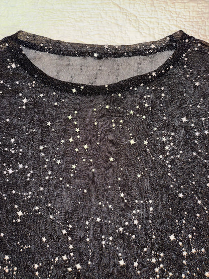 Starry Constellation Mesh Top