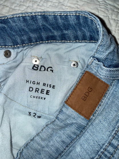 BDG - Dree High Rise Cheeky Denim Camo Jean Shorts - Urban Outfitters