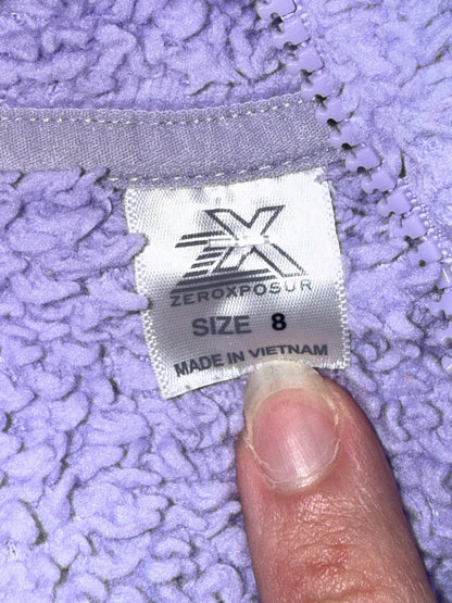 Zeroxposur - Purple Fleece Quarter Zip Jacket