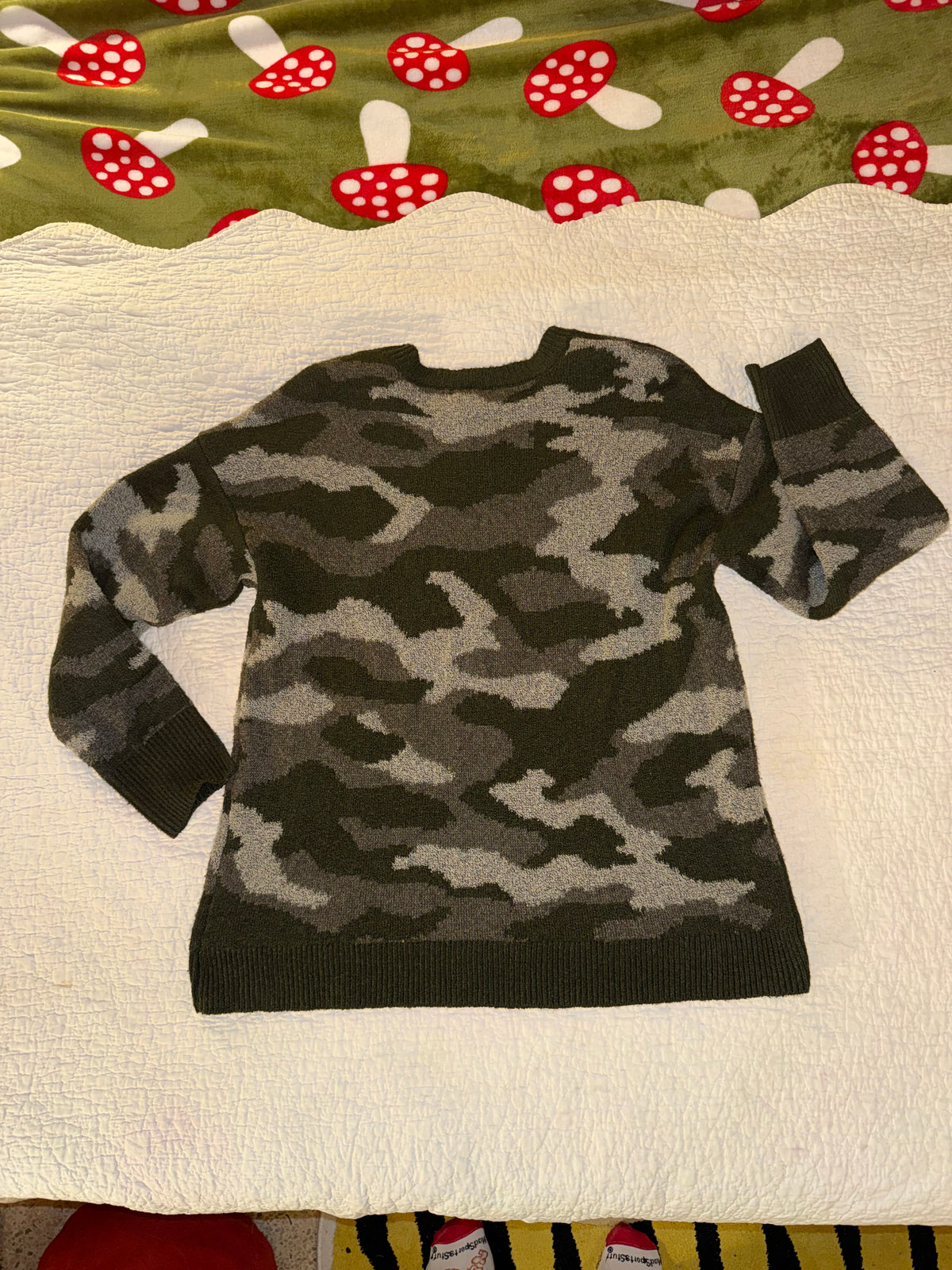Ultra Flirt - Oversized Camo Sweater