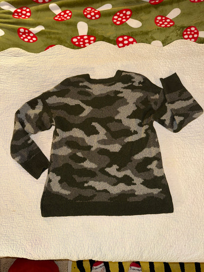 Ultra Flirt - Oversized Camo Sweater