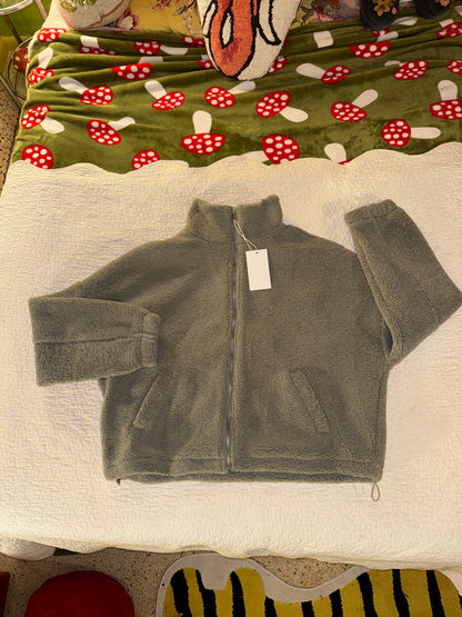 Ododos - Grey Fleece Zip Jacket