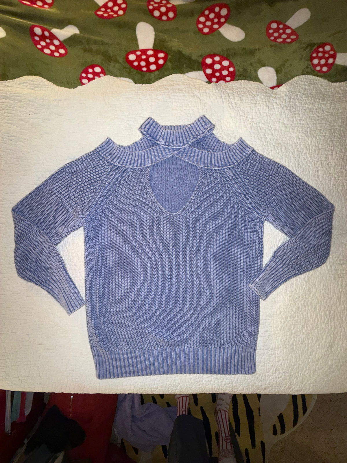 Free People - Half Moon Bay Cold Shoulder Pullover Sweater
