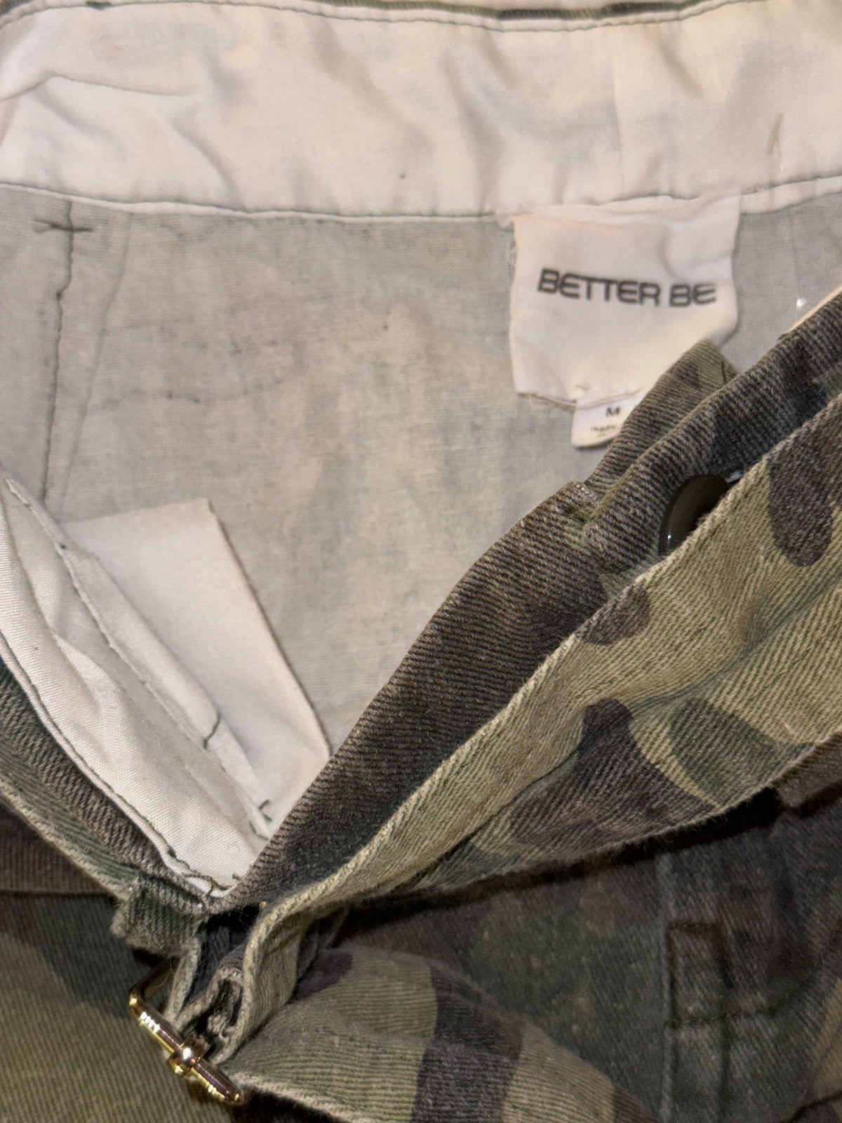 Better Be - Belted Camo Denim Skirt