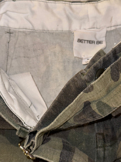 Better Be - Belted Camo Denim Skirt