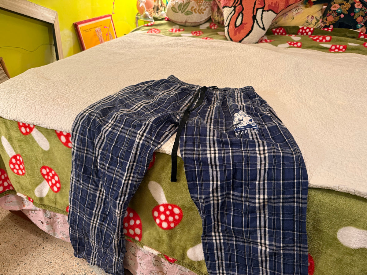 Pennant - Blue Plaid Wrestling Ram Lounge Pants