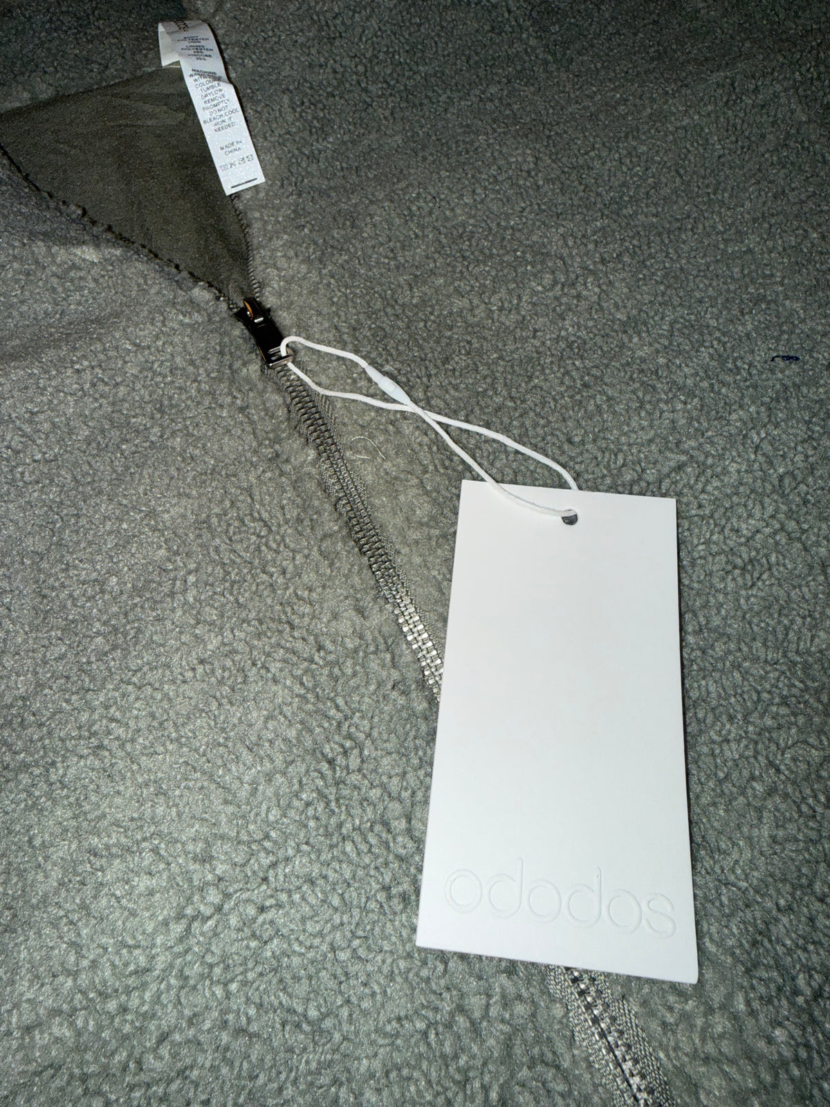 Ododos - Grey Fleece Zip Jacket