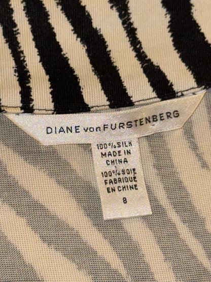 Diane Von Furstenberg - 100% Silk Zebra Wrap Dress