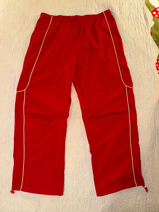 BDG - Red Piped Parachute Pant Joggers - Urban Outfitters