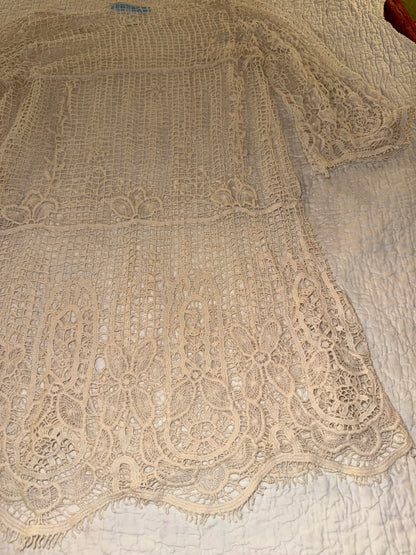 Solitaire Swim - Intricate Lace Beach Coverup