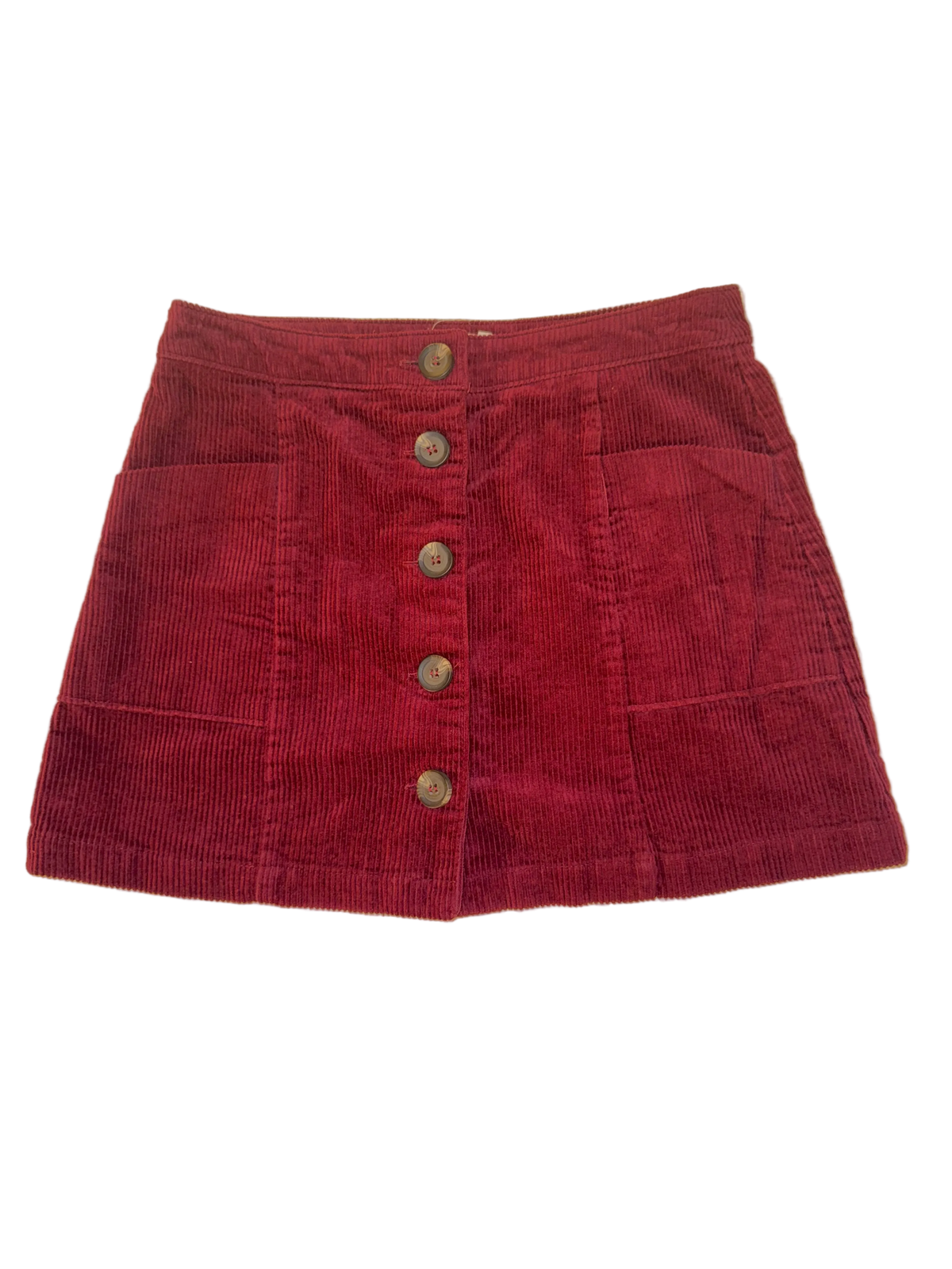 Chloe & Katie - Red Corduroy Skirt