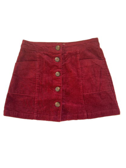Chloe & Katie - Red Corduroy Skirt