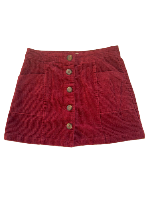 Chloe & Katie - Red Corduroy Skirt