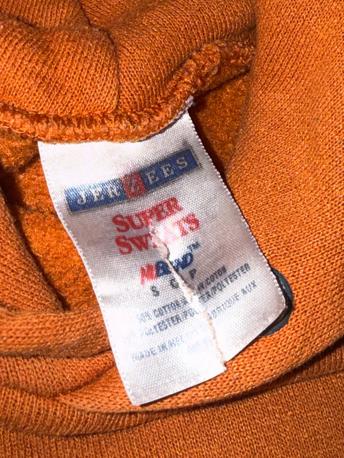 Jerzees - Super Sweats Solid Orange Athletic Hoodie in Basketball Color