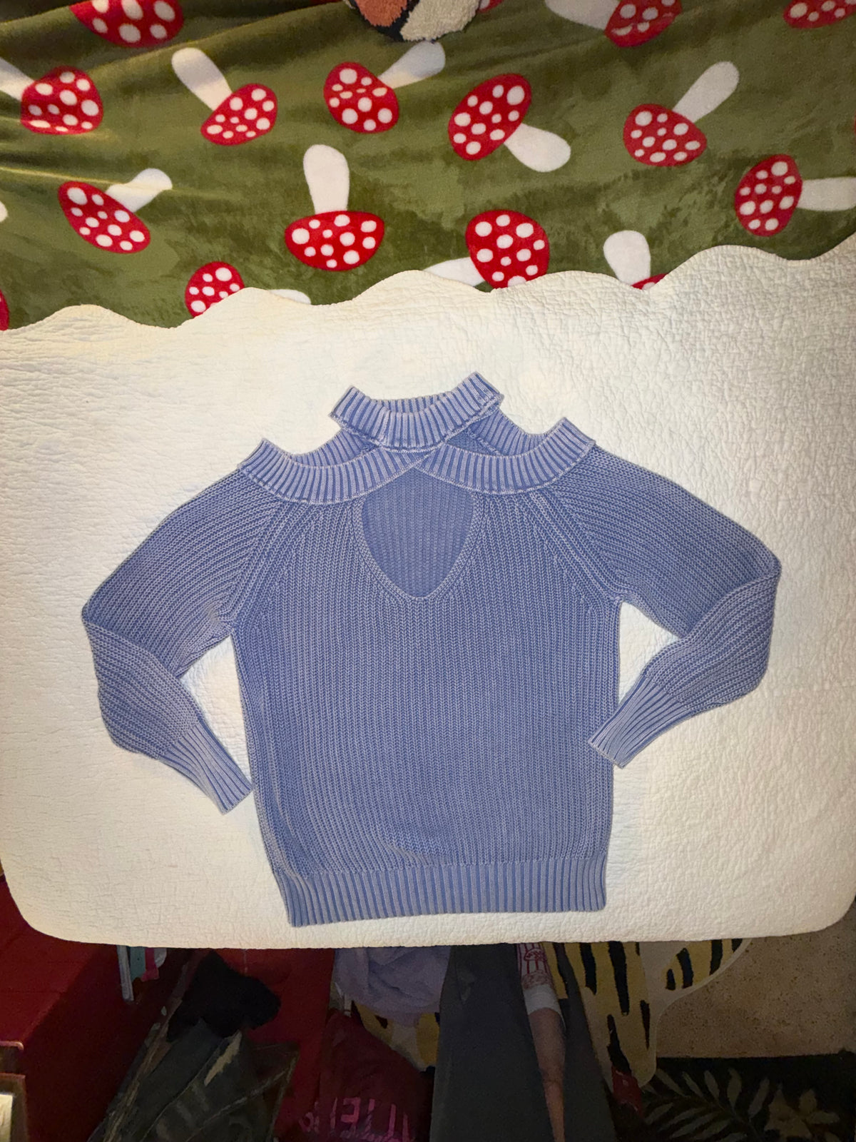 Free People - Half Moon Bay Cold Shoulder Pullover Sweater