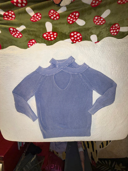 Free People - Half Moon Bay Cold Shoulder Pullover Sweater