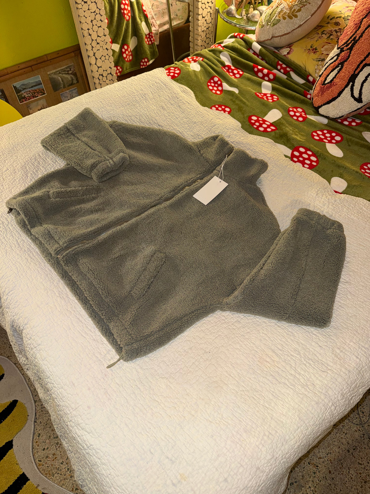 Ododos - Grey Fleece Zip Jacket