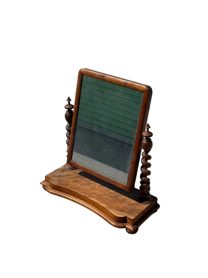 Antique 19th Century Dresser Top Swivel Bobble Mirror