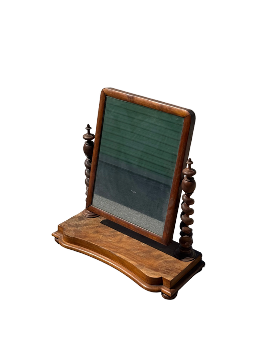 Antique 19th Century Dresser Top Swivel Bobble Mirror
