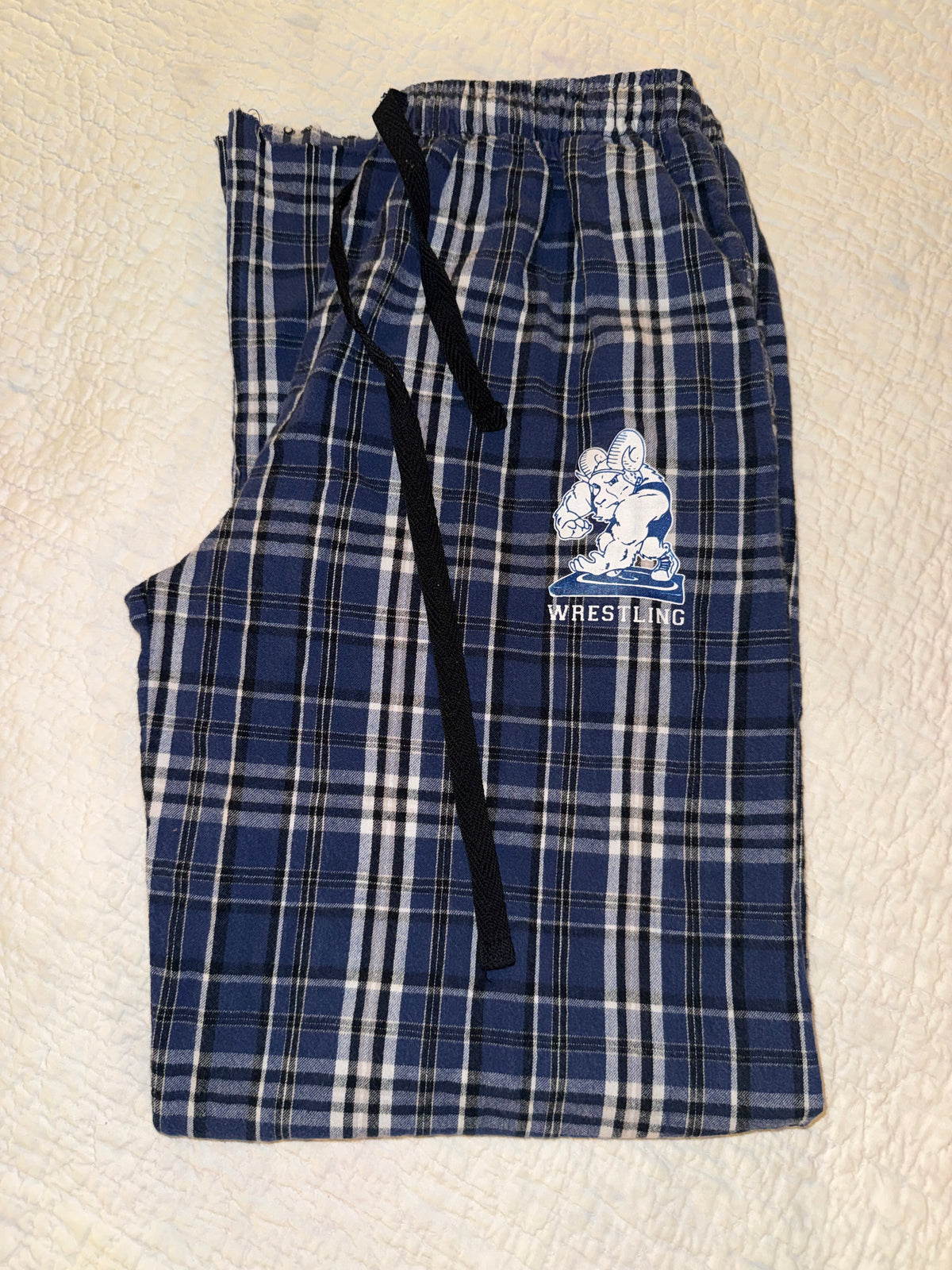 Pennant - Blue Plaid Wrestling Ram Lounge Pants