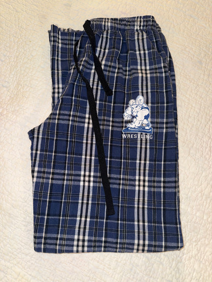 Pennant - Blue Plaid Wrestling Ram Lounge Pants