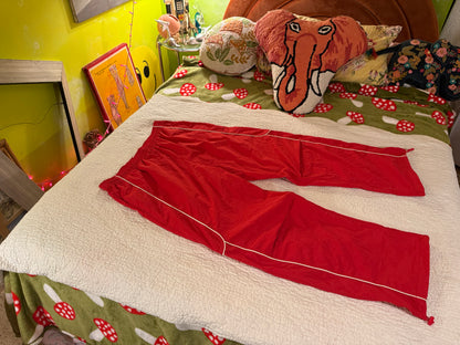 BDG - Red Piped Parachute Pant Joggers - Urban Outfitters