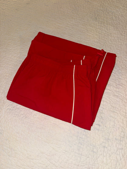 BDG - Red Piped Parachute Pant Joggers - Urban Outfitters