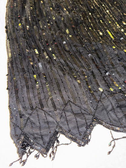Scala - Black Beaded Sequin Dress