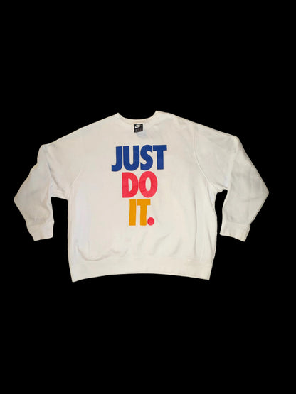 Nike - White “Just Do It” Sweatshirt