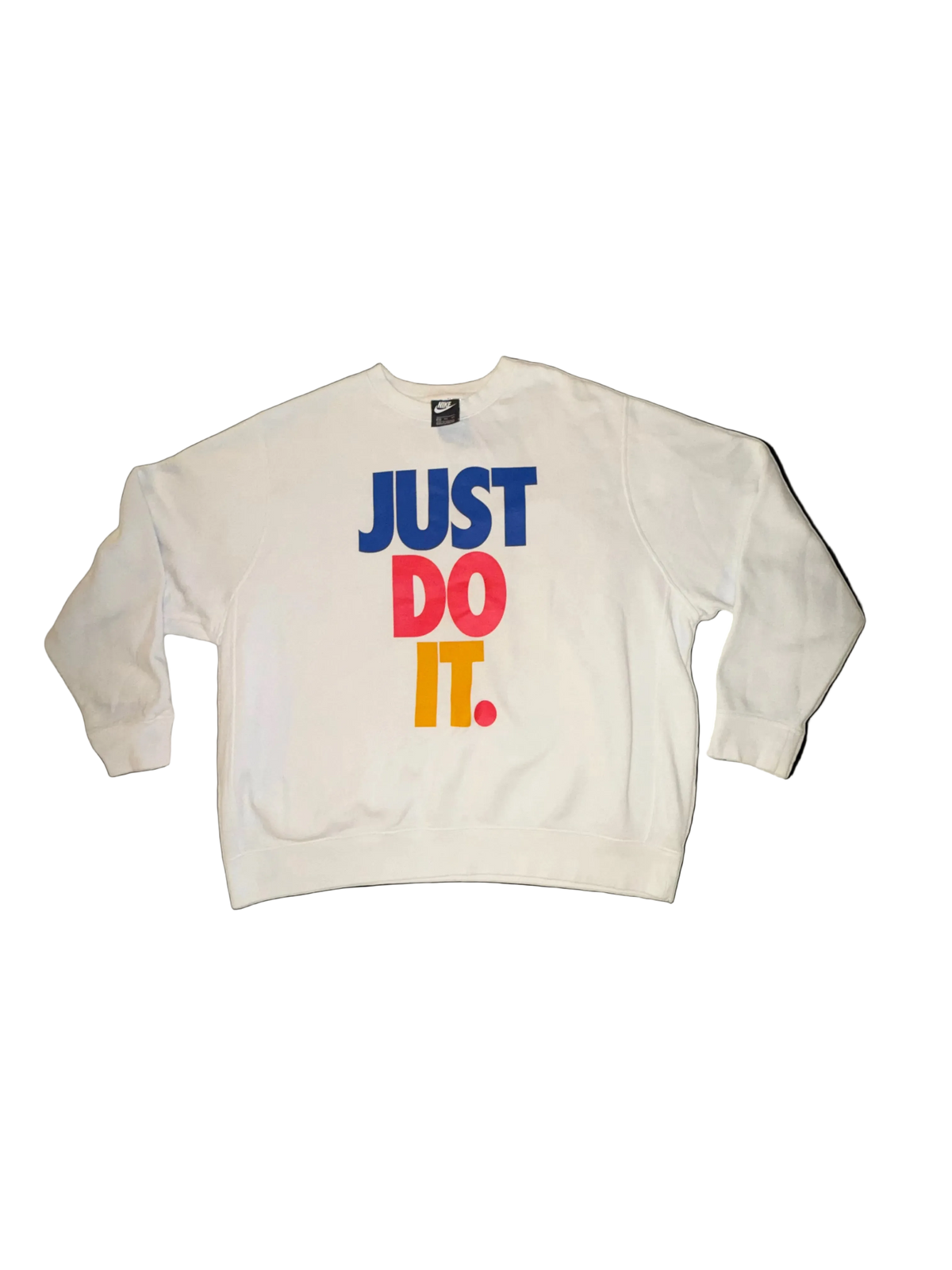 Nike - White “Just Do It” Sweatshirt