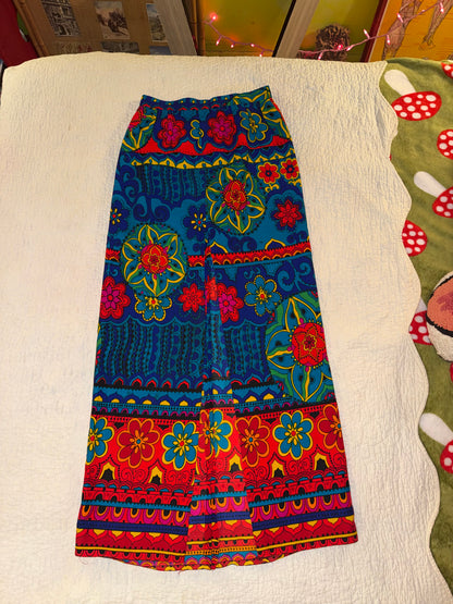 Authentic Vintage 70’s Skirt with Flowers