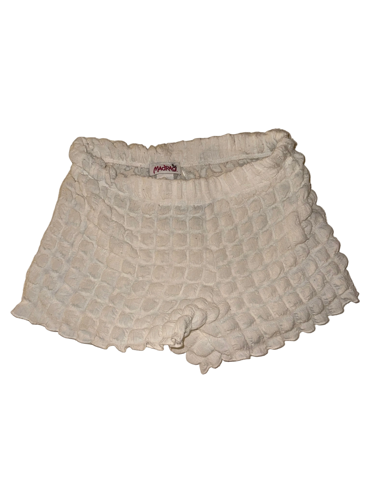 Madrag - White Puffy Short Shorts