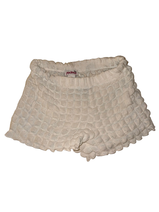 Madrag - White Puffy Short Shorts