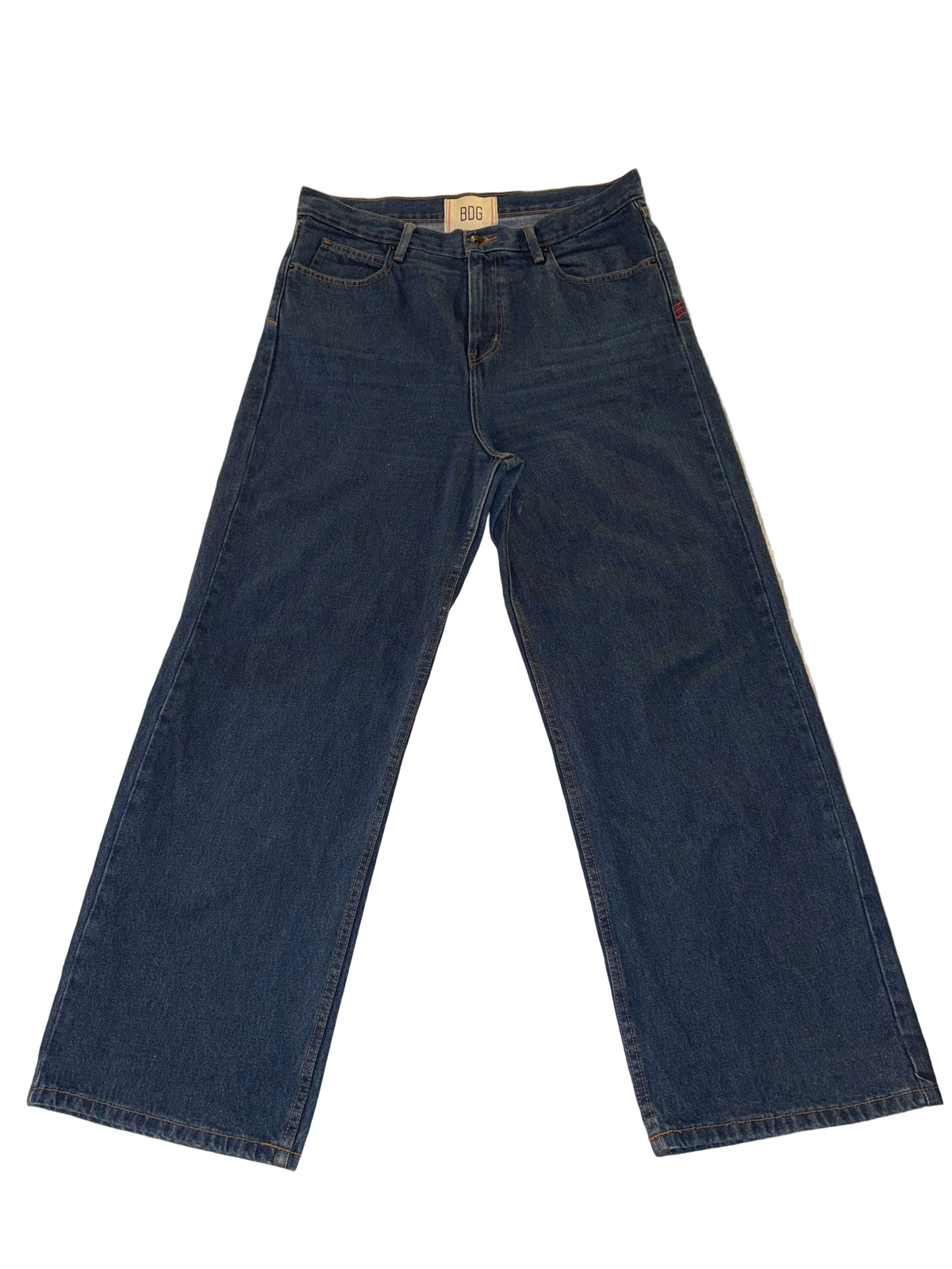 BDG - Baggy Fit Vintage Wash Indigo Blue Jeans - Urban Outfitters