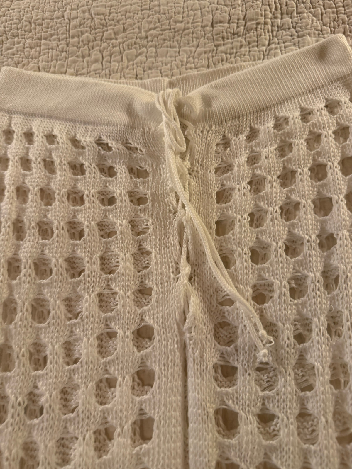 White Kit Beach Cover Up Skirt with Fringe