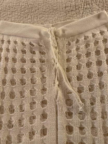 White Kit Beach Cover Up Skirt with Fringe