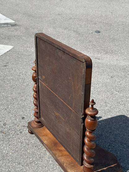Antique 19th Century Dresser Top Swivel Bobble Mirror