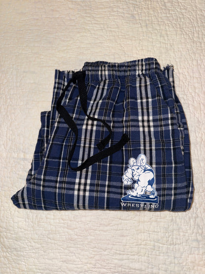 Pennant - Blue Plaid Wrestling Ram Lounge Pants