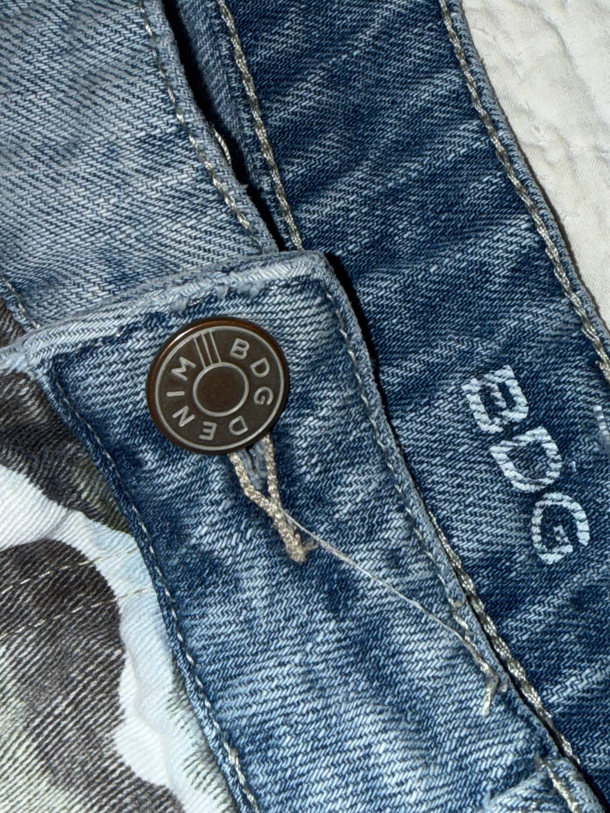 BDG - Dree High Rise Cheeky Denim Camo Jean Shorts - Urban Outfitters