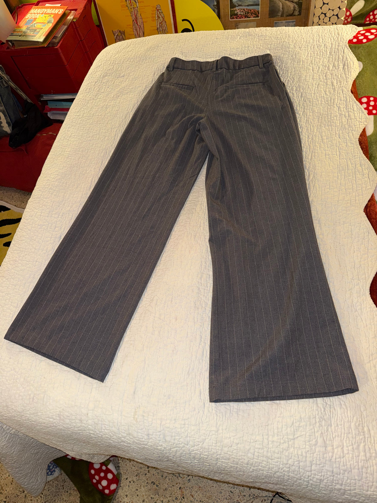 Wild Fable - Boxer Waistband Style Pinstripe Dress Slack Pants - Needs Repair