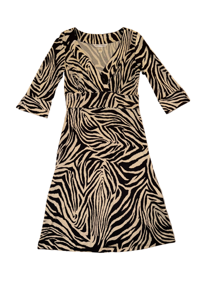 Diane Von Furstenberg - 100% Silk Zebra Wrap Dress