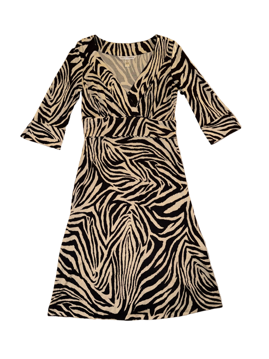 Diane Von Furstenberg - 100% Silk Zebra Wrap Dress