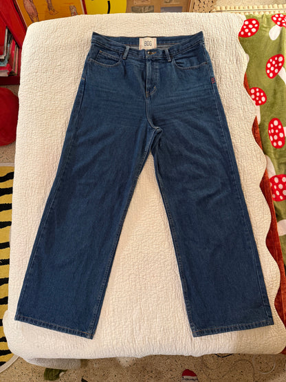 BDG - Baggy Fit Vintage Wash Indigo Blue Jeans - Urban Outfitters